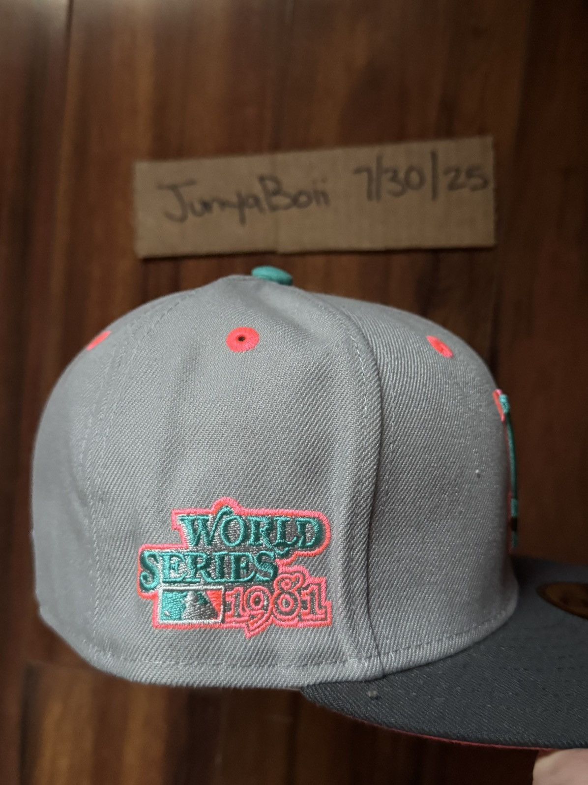 Hat Club SIZE 7 LA DODGERS 1981 WORLD SERIES PATCH MIAMI COLORWAY Size ONE SIZE - 3 Thumbnail