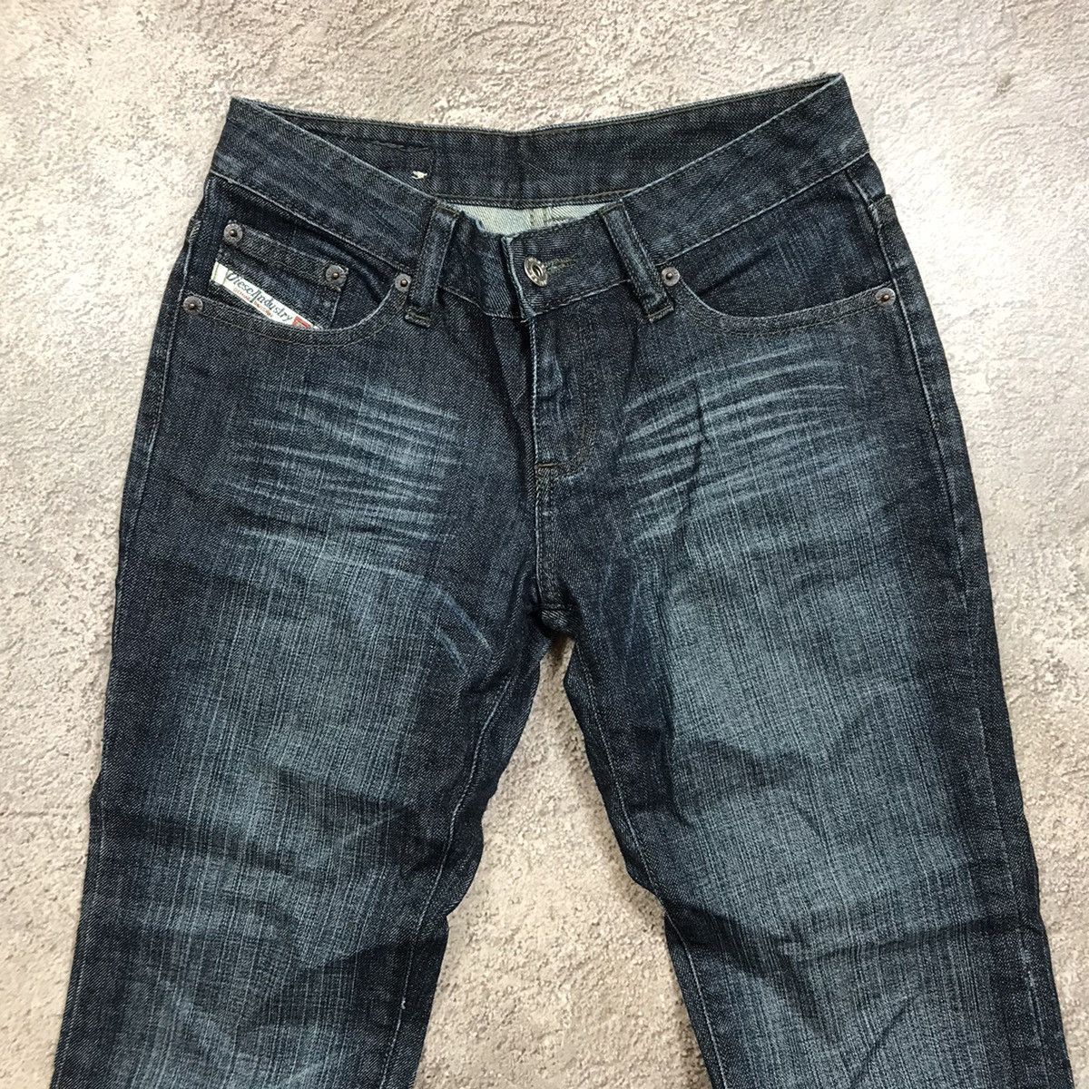 Vintage Vintage Diesel Japan Distressed Low Rise Flared Jeans 90s 27 Size 27" / US 4 / IT 40 - 3 Thumbnail