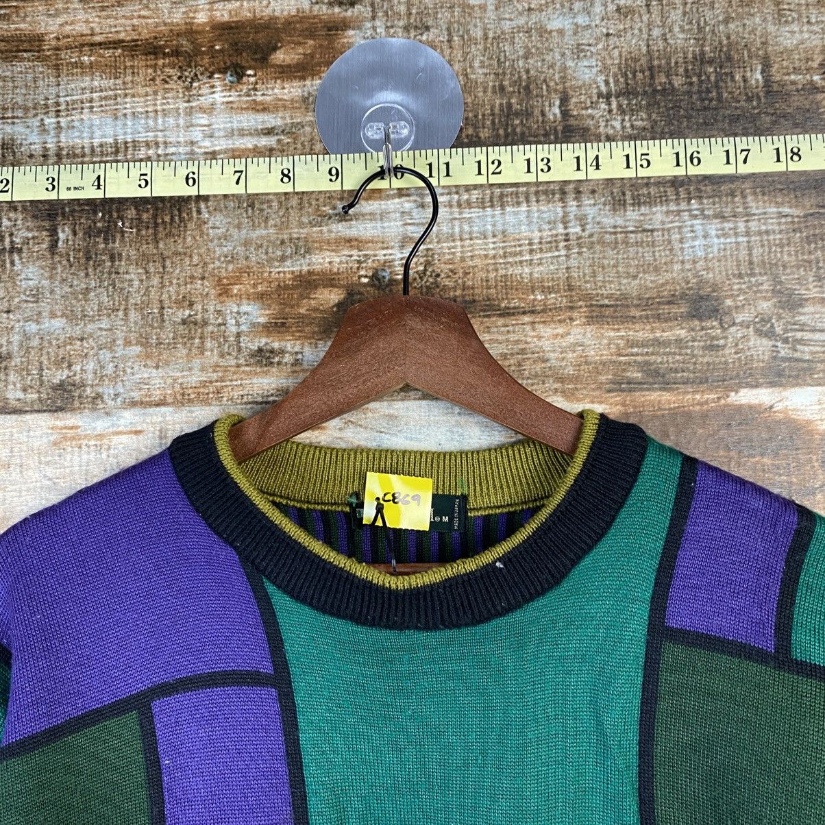 Japanese Brand DL Viesten made in japan checkered Multicolor Knitwear #C869 Size US M / EU 48-50 / 2 - 4 Thumbnail