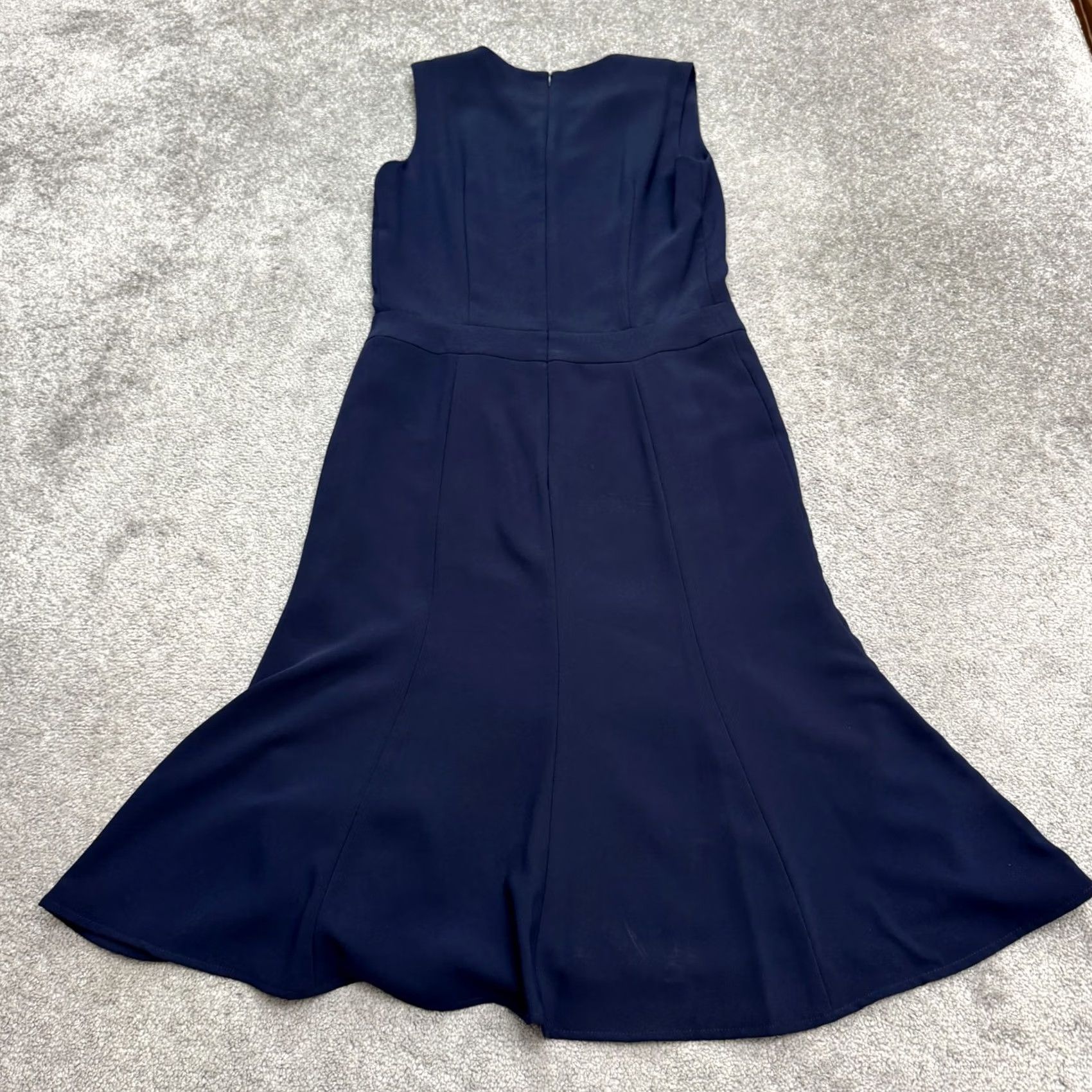 Pendleton Pendleton Womens Dress Midi A-Line Fit & Flare Navy Blue Sleeveless 6 Size Regular Classic Size M / US 6-8 / IT 42-44 - 2 Thumbnail