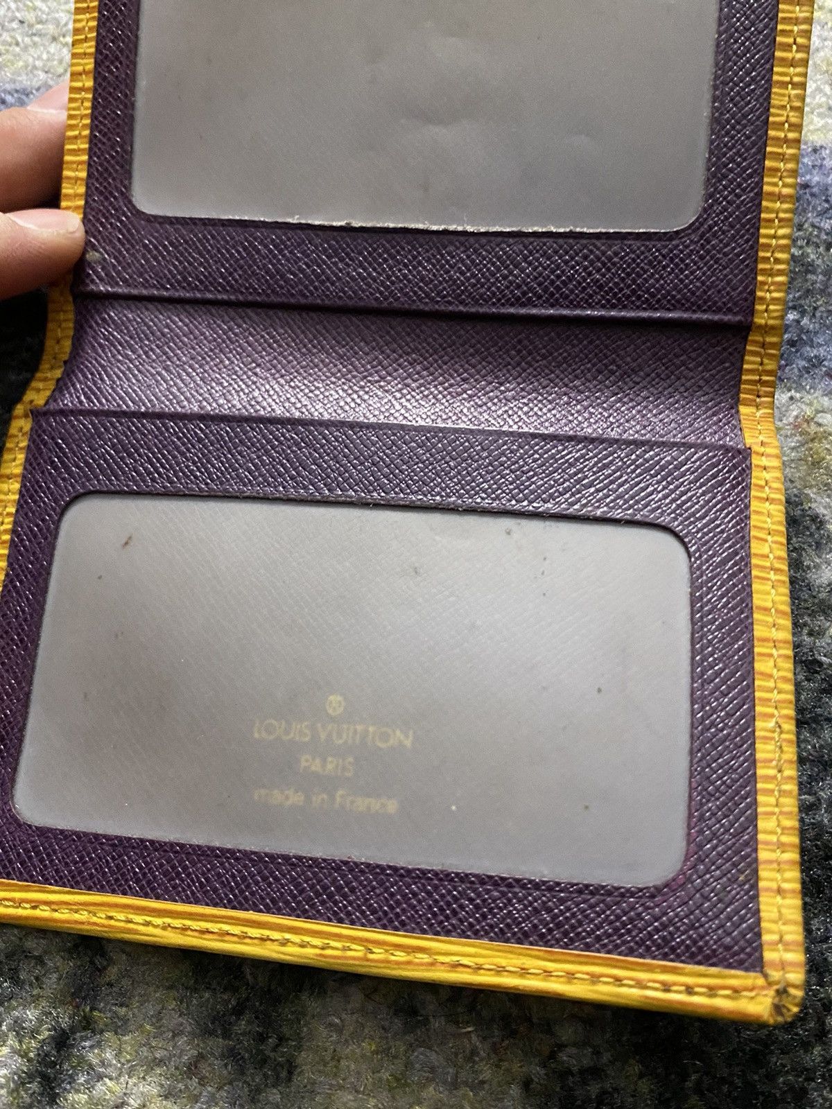 Louis Vuitton Louis Vuitton Yellow Purple Epi Bifold Card Wallet Size ONE SIZE - 4 Thumbnail