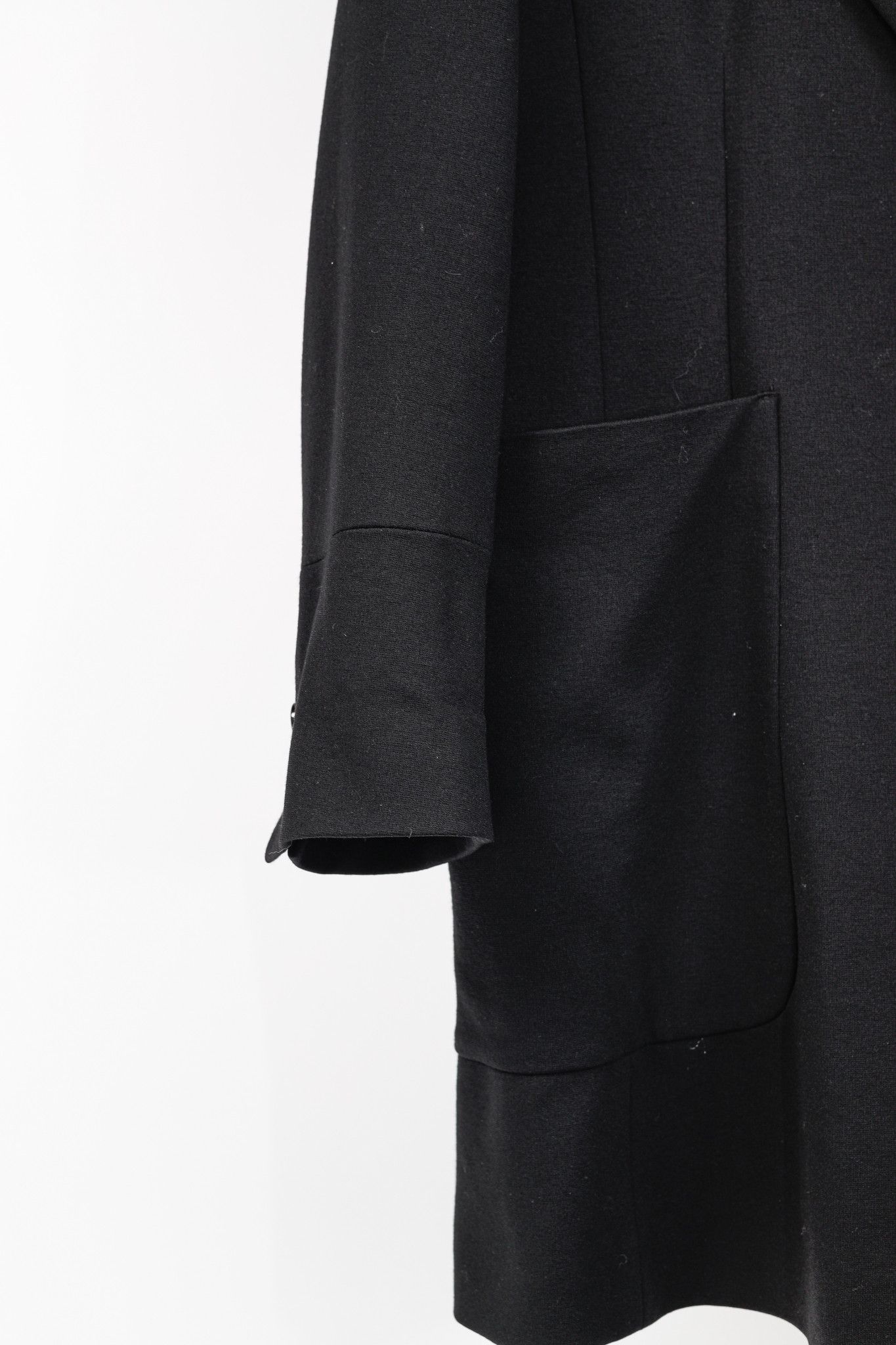 TWINSET Twinset Black Ponte Long Oversized Blazer Size M / US 6-8 / IT 42-44 - 6 Thumbnail