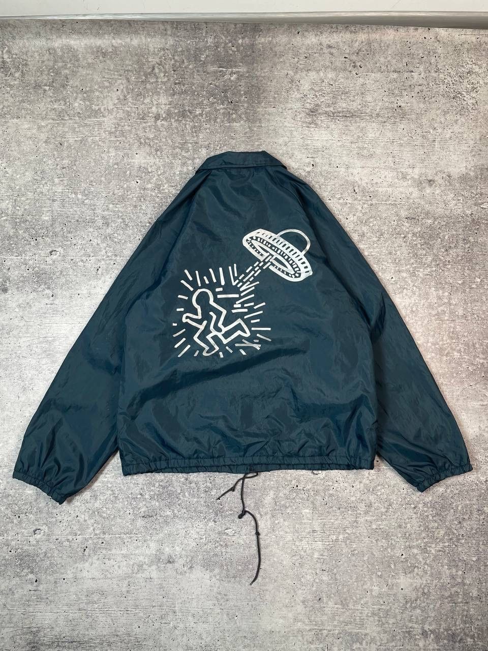 Keith Haring Vintage 90s Auburn Sportwear Keith Haring Nylon Jacket Y2K Size US M / EU 48-50 / 2 - 1 Thumbnail