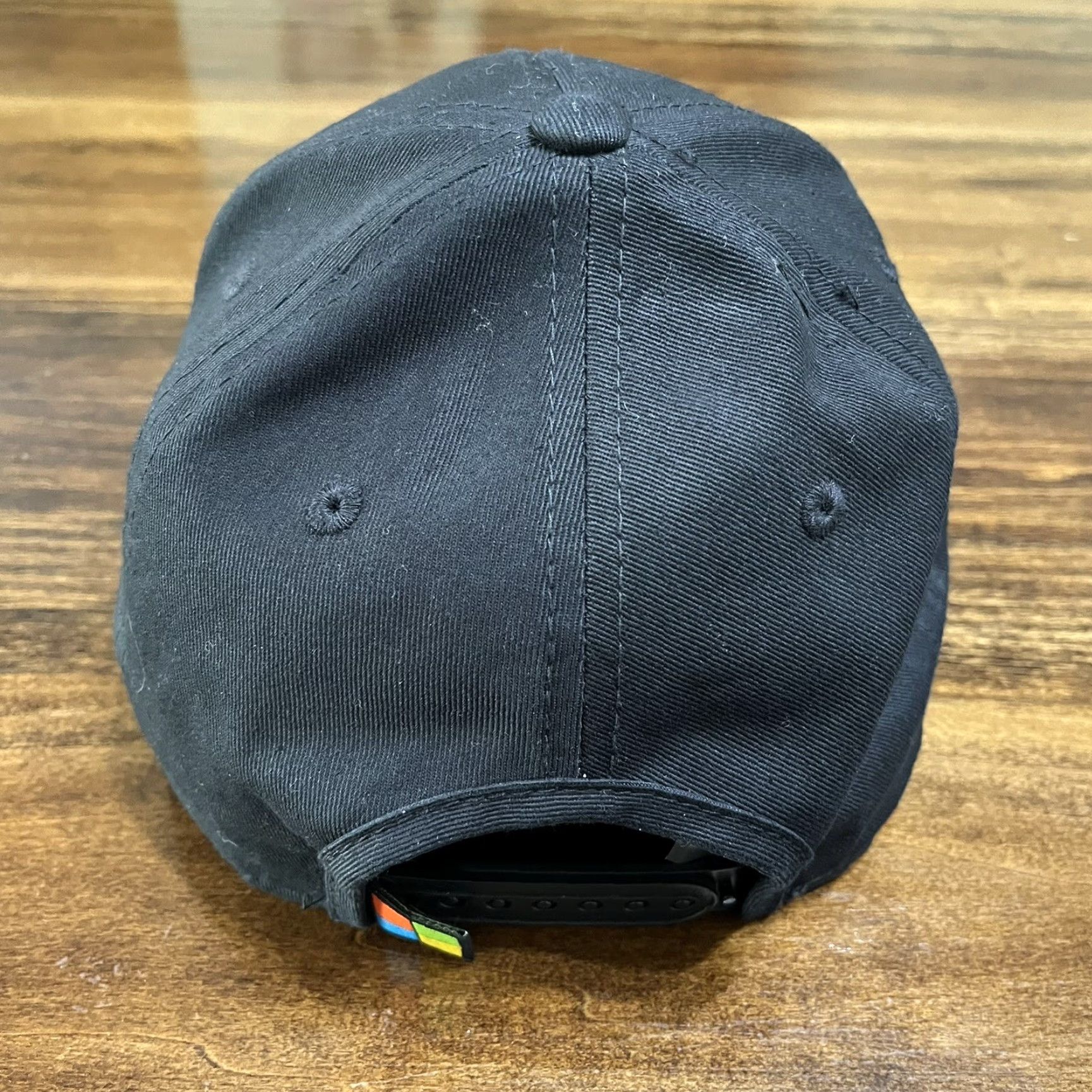 Spell Microsoft Hat Cap Snap Back Black Spell Out Casual Official Adjustable One Size Mens Cap Size ONE SIZE - 4 Thumbnail