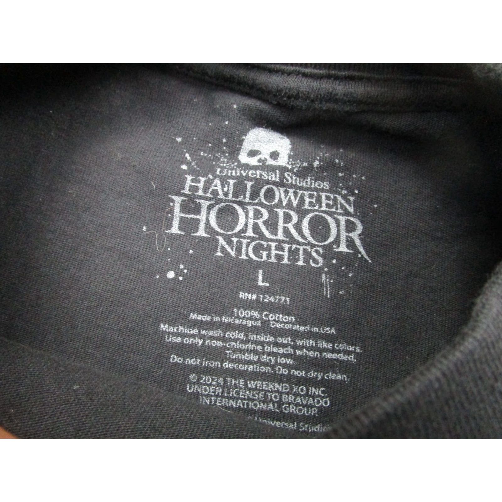 Vintage Halloween Horror Nights Shirt Men L Black The Weeknd Nightmare Trilogy Gothic Size US L / EU 52-54 / 3 - 6 Thumbnail
