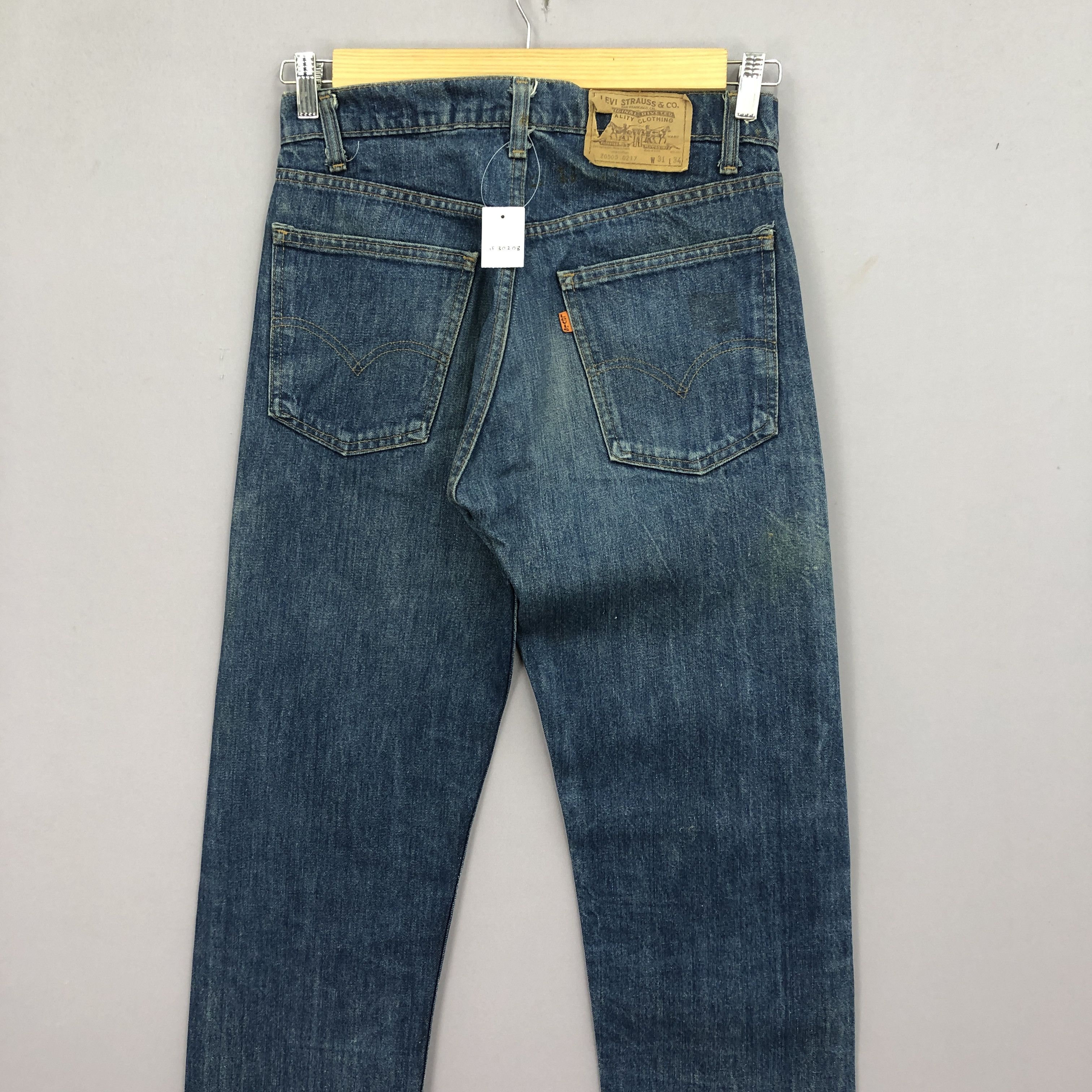Levi's Vintage 80s Levis 505 Jeans Levis Orange Tab #8 Button Denim Size 28" / US 6 / IT 42 - 4 Thumbnail