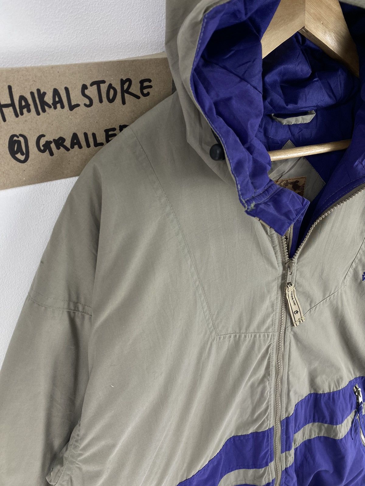 Jack Wolfskin Vintage 90s Windbraker Jack Wolfskin Big Logo Embroidery Size US L / EU 52-54 / 3 - 2 Thumbnail