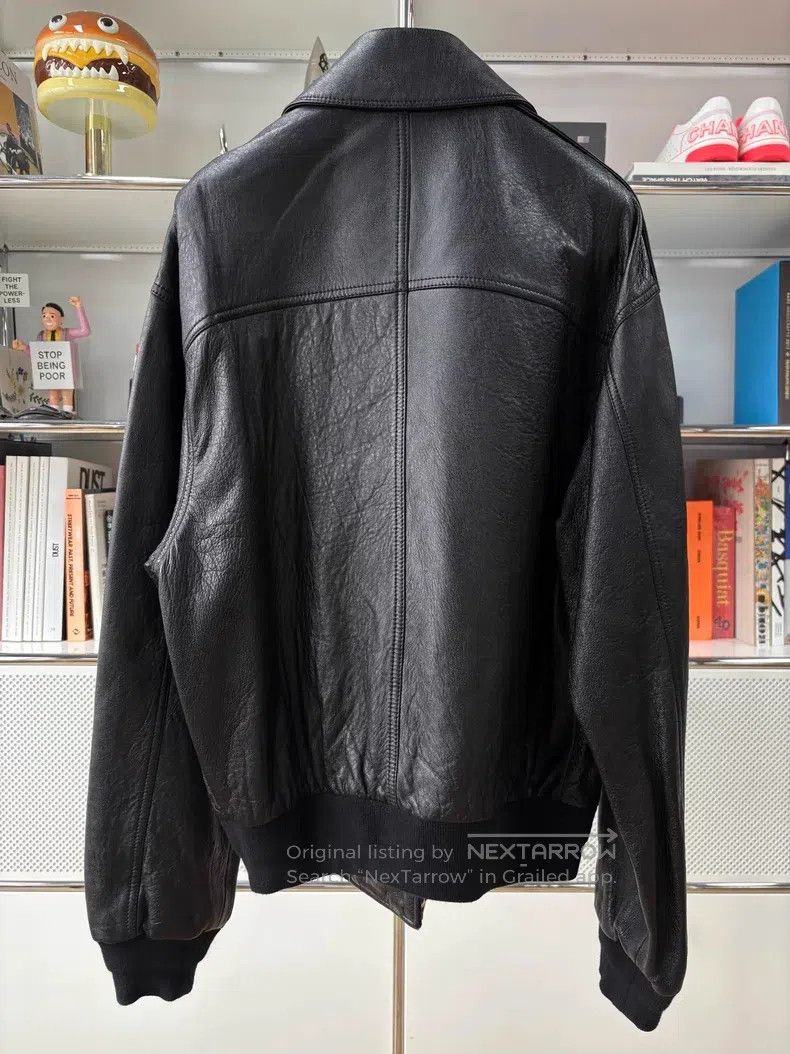 Givenchy Givenchy Black Lapel Classic Pilot Two Pocket Leather Jack Size US S / EU 44-46 / 1 - 4 Thumbnail