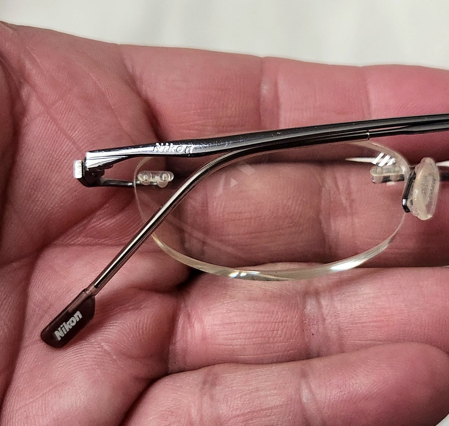 Nixon × Vintage NIKON NC13 Rimless EYEGLASSES FRAMES titanium 0813 140 Size ONE SIZE - 8 Thumbnail