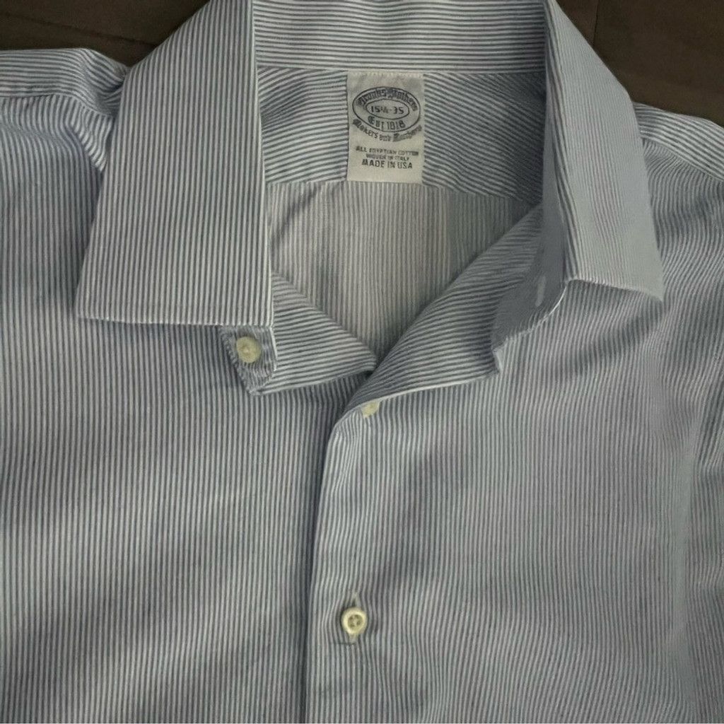 Brooks Brothers Brooks Brothers Pin Stripes Classic Button Down shirt Size US S / EU 44-46 / 1 - 2 Thumbnail