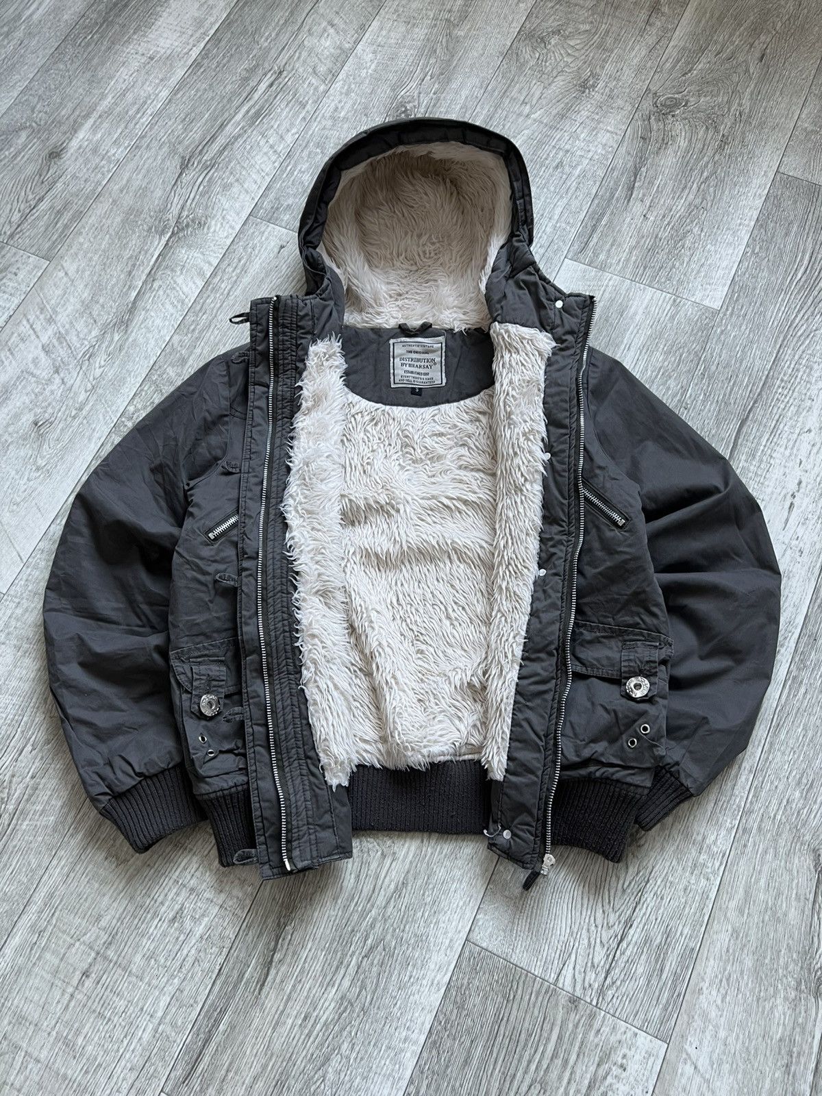 Hysteric Glamour Crazy Vintage Faux Fur Jacket Bomber Alaska Y2k If Six Was N Size S / US 4 / IT 40 - 6 Thumbnail