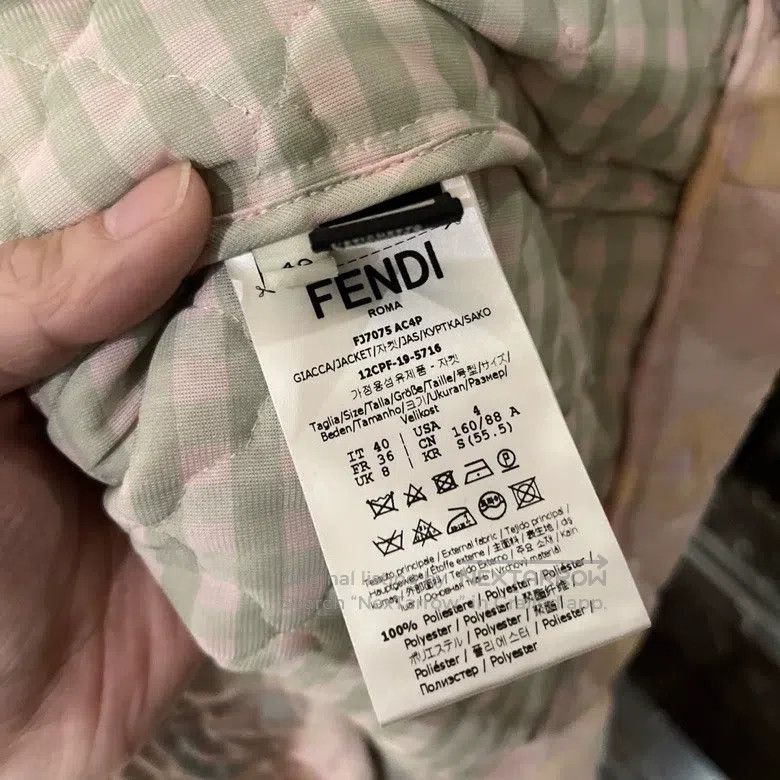 Fendi Fendi Dreamy Colored Cotton Jacket Size XS / US 0-2 / IT 36-38 - 8 Thumbnail