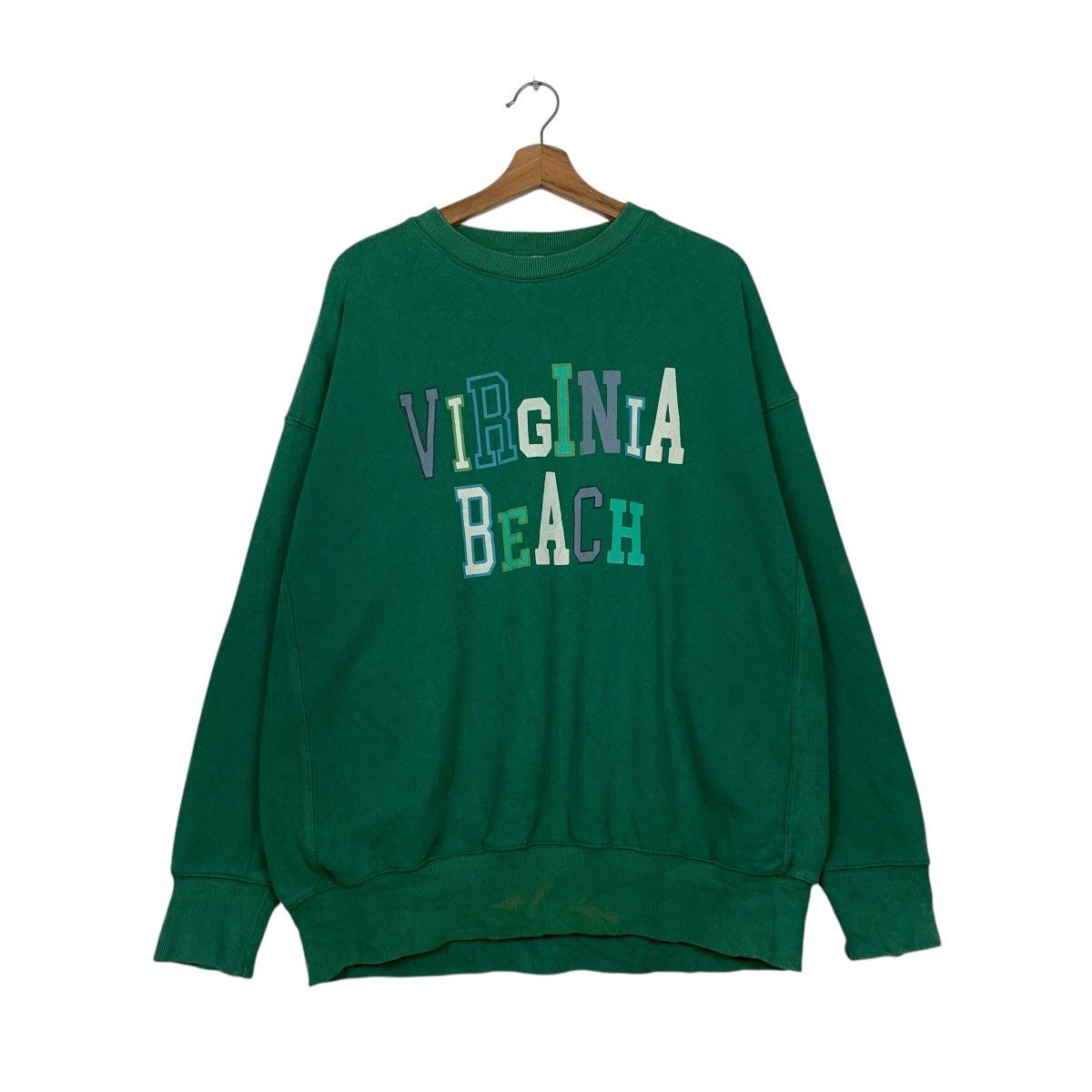 Japanese Brand Virginia Beach Crewneck Sweatshirt Size M / US 6-8 / IT 42-44 - 1 Thumbnail