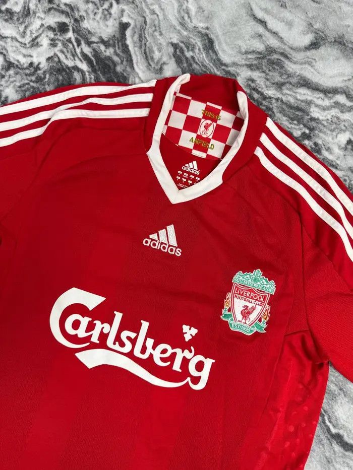 Adidas Adidas Liverpool 2008 2010 Home Football Shirt Soccer Jersey Size US S / EU 44-46 / 1 - 3 Thumbnail