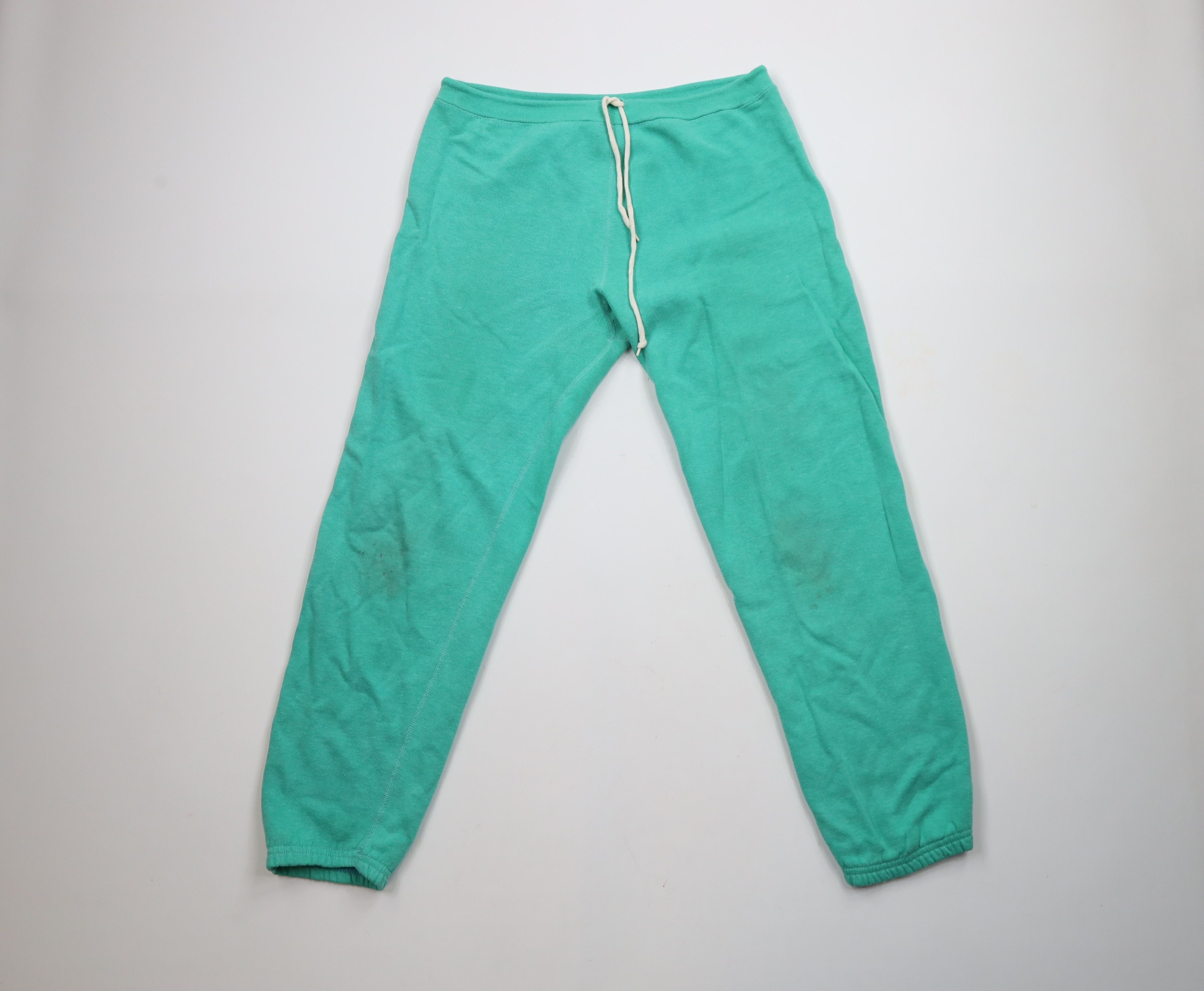 Vintage Vintage 70s 80s Streetwear Blank Gusseted Sweatpants USA Size 32" / US 10 / IT 46 - 1 Thumbnail
