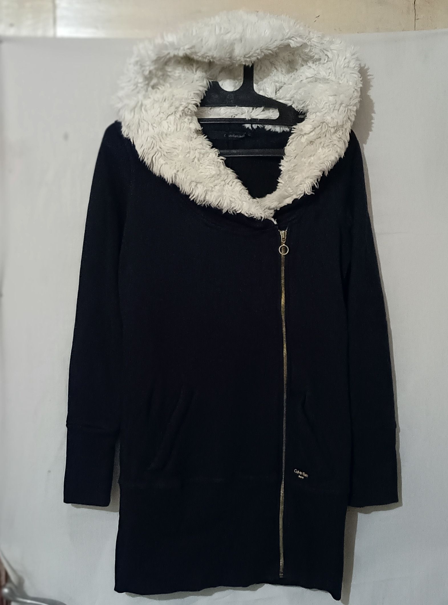 Ekam Archival Calvin Klein Asymmetrical Fur Hoodie Parka Size XS / US 0-2 / IT 36-38 - 1 Thumbnail