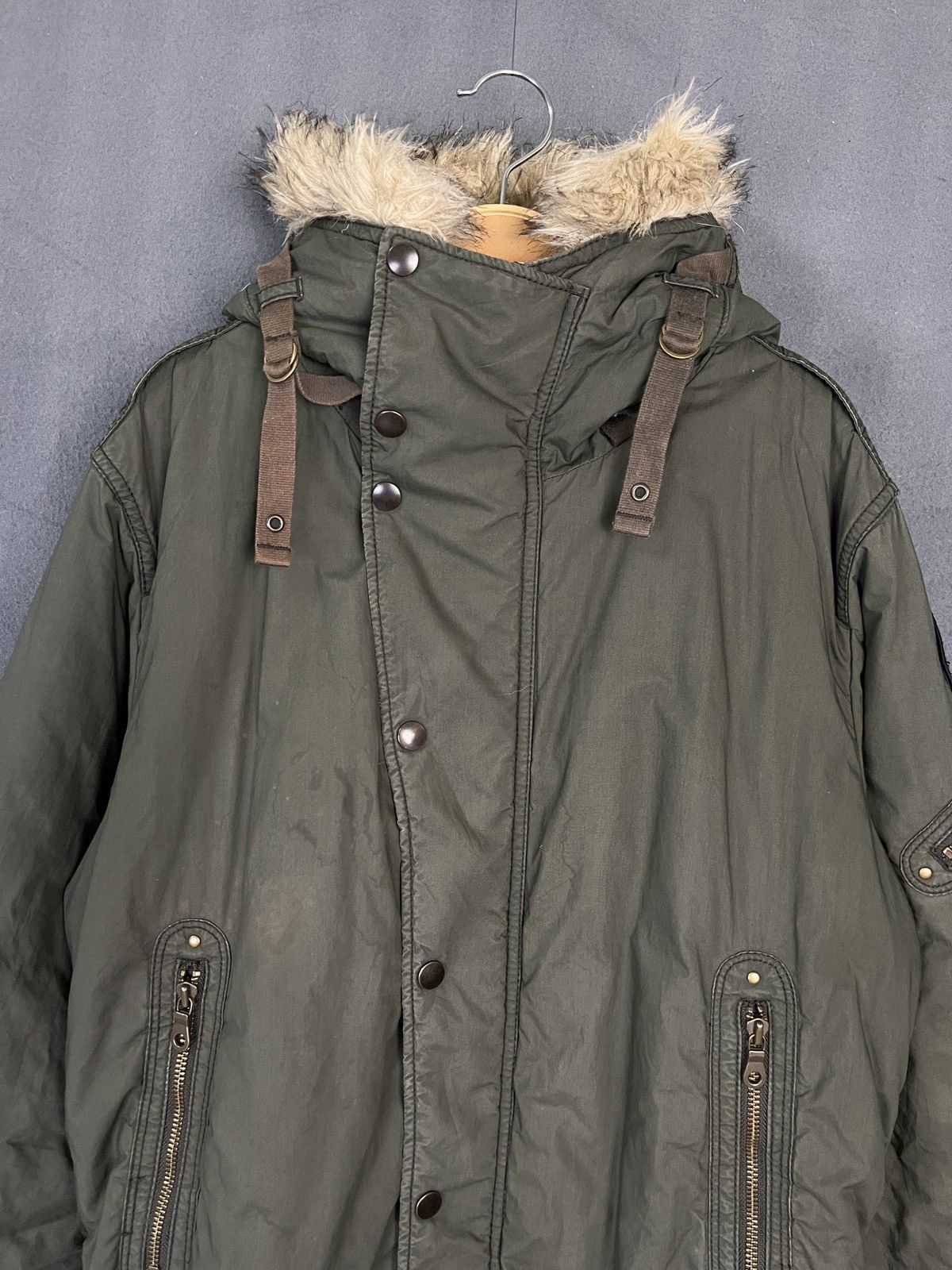 Japanese Brand Uniqlo Army Air Force Parka Bono Jacket LGB GOA Style Size US M / EU 48-50 / 2 - 4 Thumbnail