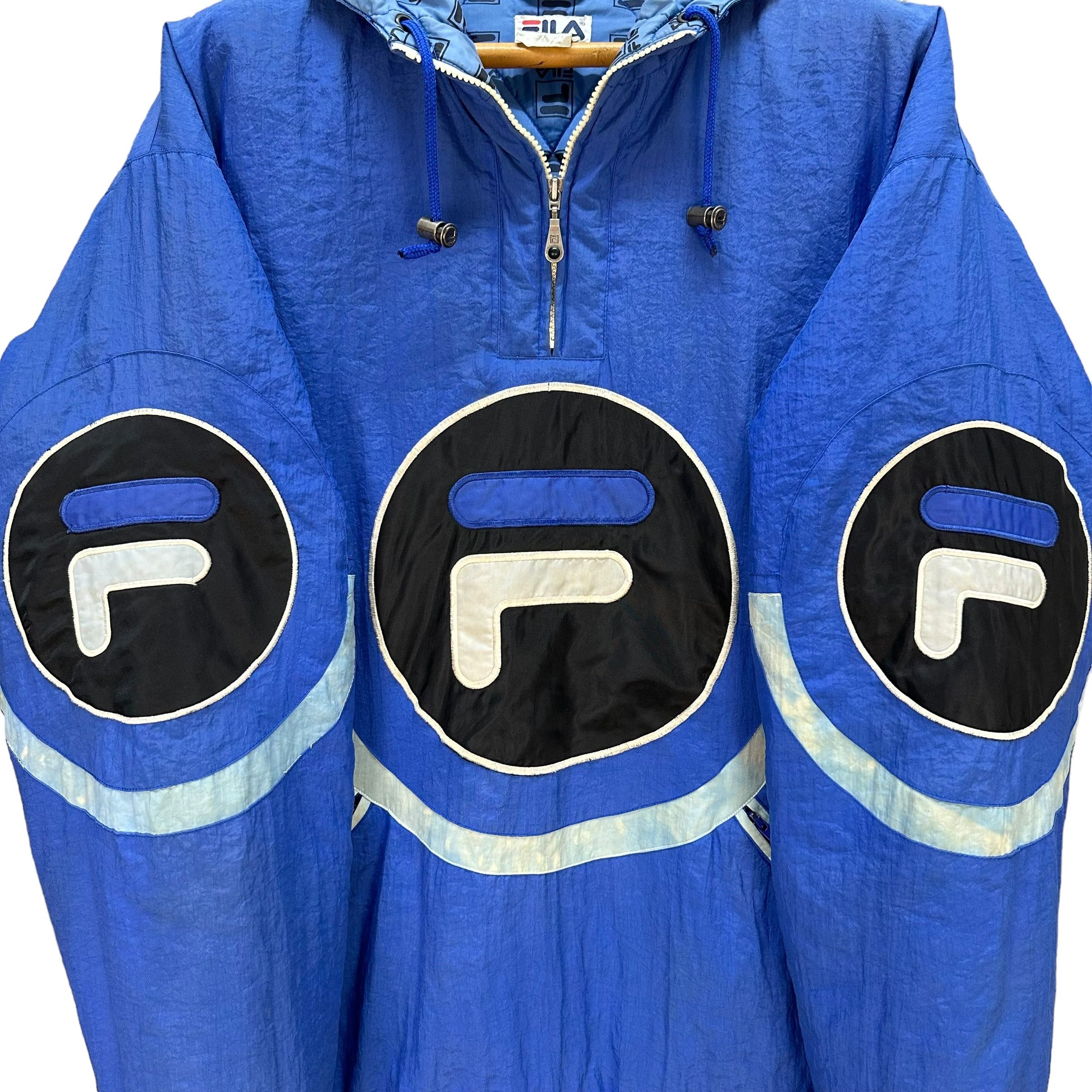 Fila FILA Big Logo Anorak Jacket Pullover Hoodie Jacket #A47-1092 Size US XL / EU 56 / 4 - 8 Thumbnail