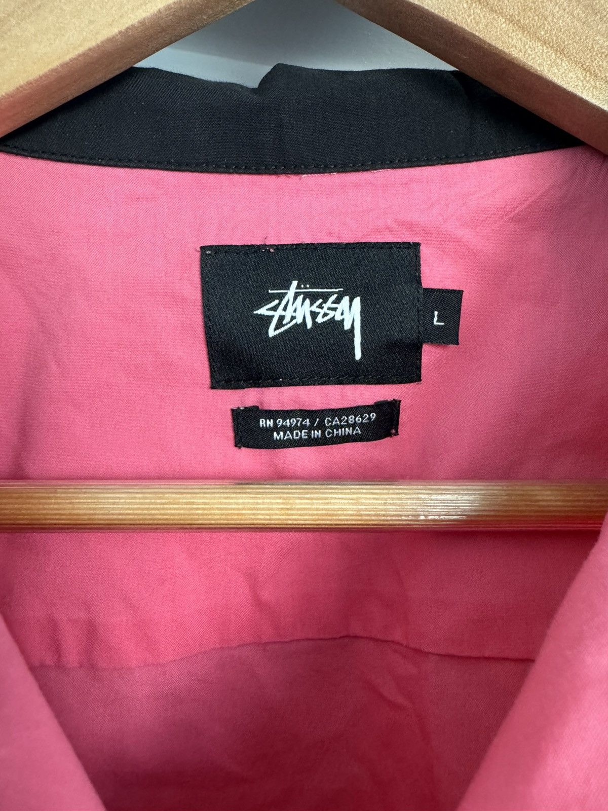Stussy Stussy Pink Bowling Shirt Size US L / EU 52-54 / 3 - 3 Thumbnail