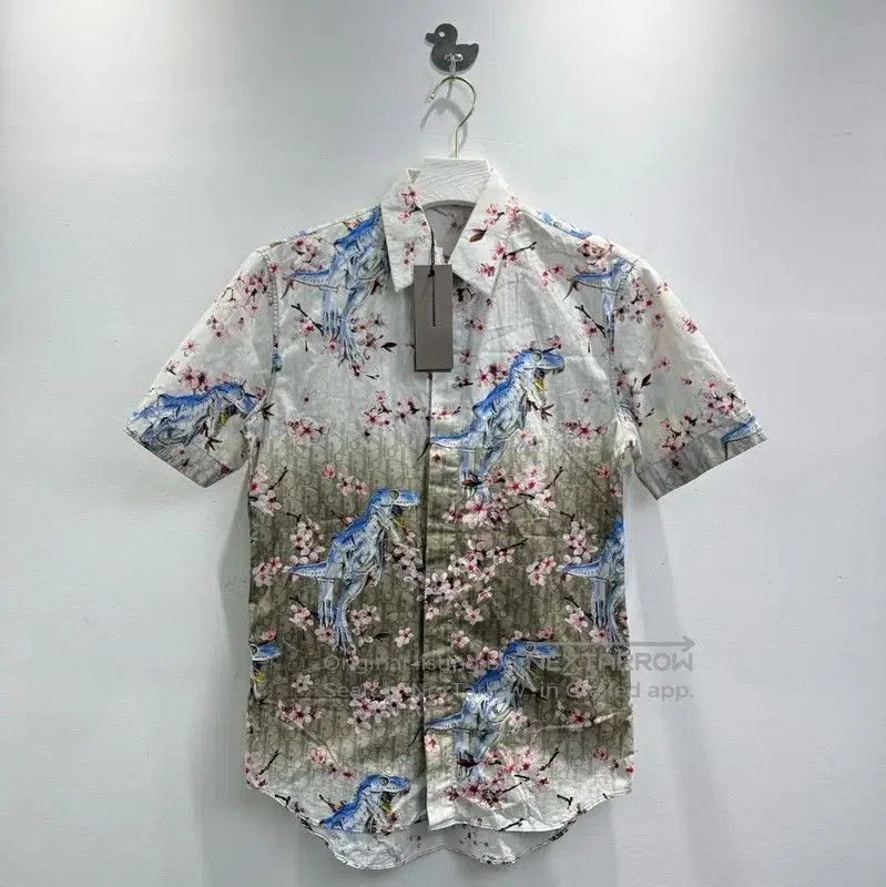 Dior Dior Men's Short Sleeve Shirt with Floral Print . Size US S / EU 44-46 / 1 - 1 Thumbnail