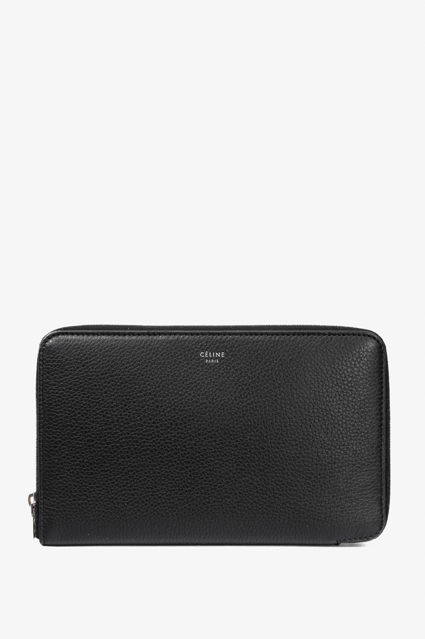 Celine Celine Leather Yellow-Interior Zip Around Organizer Wallet Size ONE SIZE - 1 Thumbnail