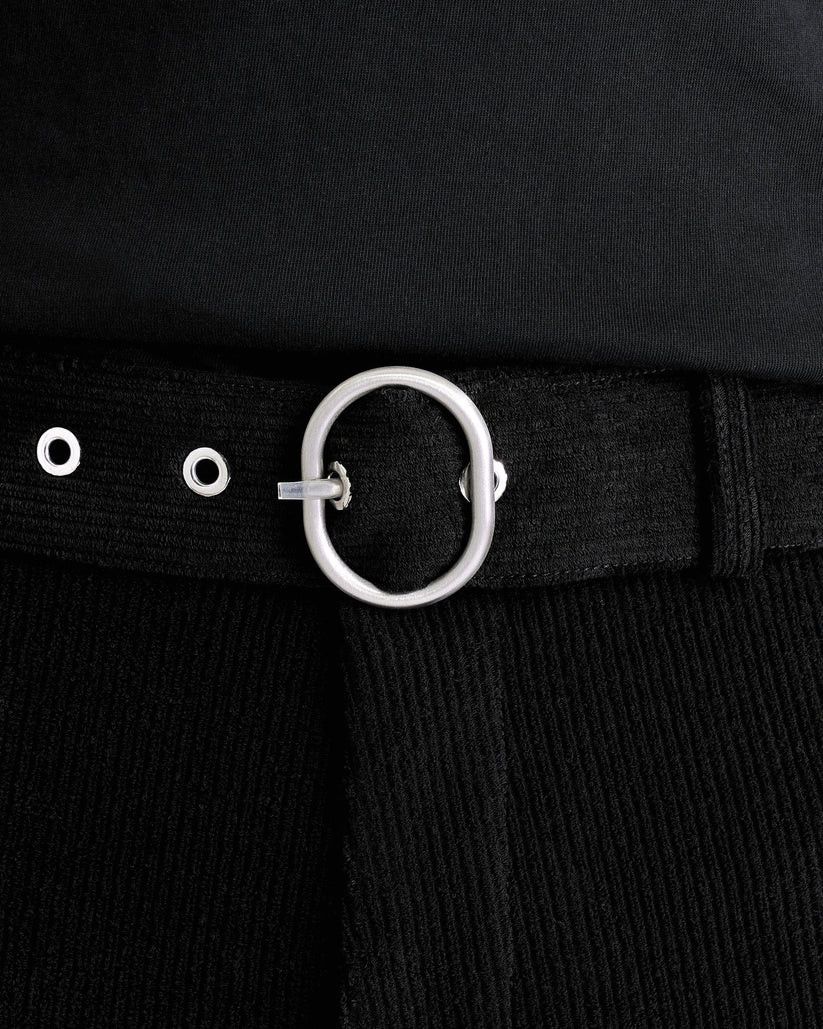 Jil Sander o1s1v1r1oon0925 Corduroy Belted Shorts in Black Size US 30 / EU 46 - 6 Thumbnail