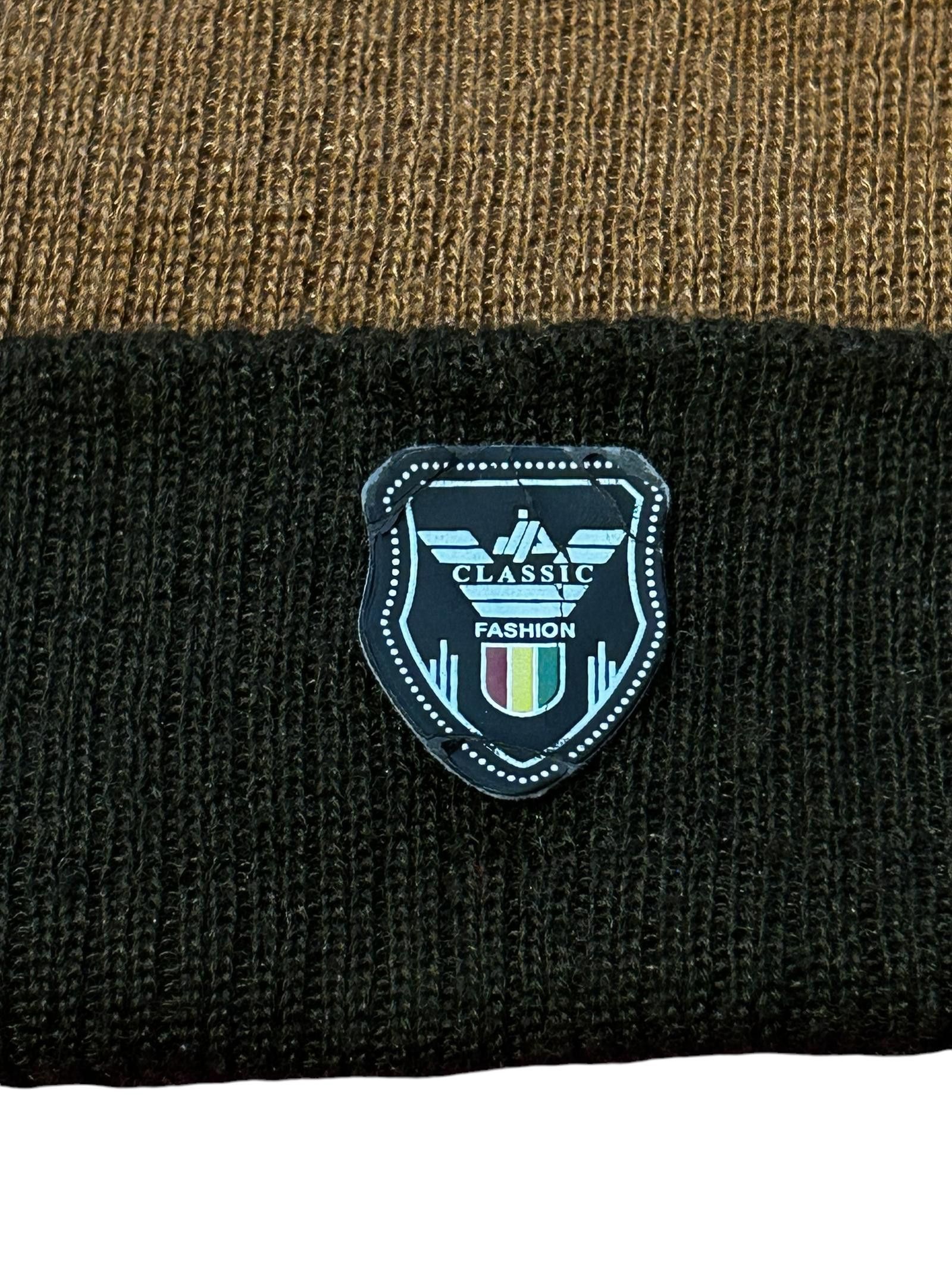 Designer Stylish Striped Knit Beanie from Classic Fashion Size ONE SIZE - 2 Thumbnail