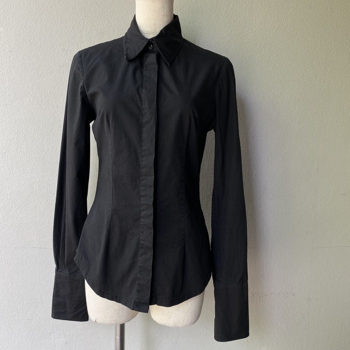DNA DNA u.s.a Black Tailored Stretch Shirt Size S / US 4 / IT 40 - 5 Thumbnail