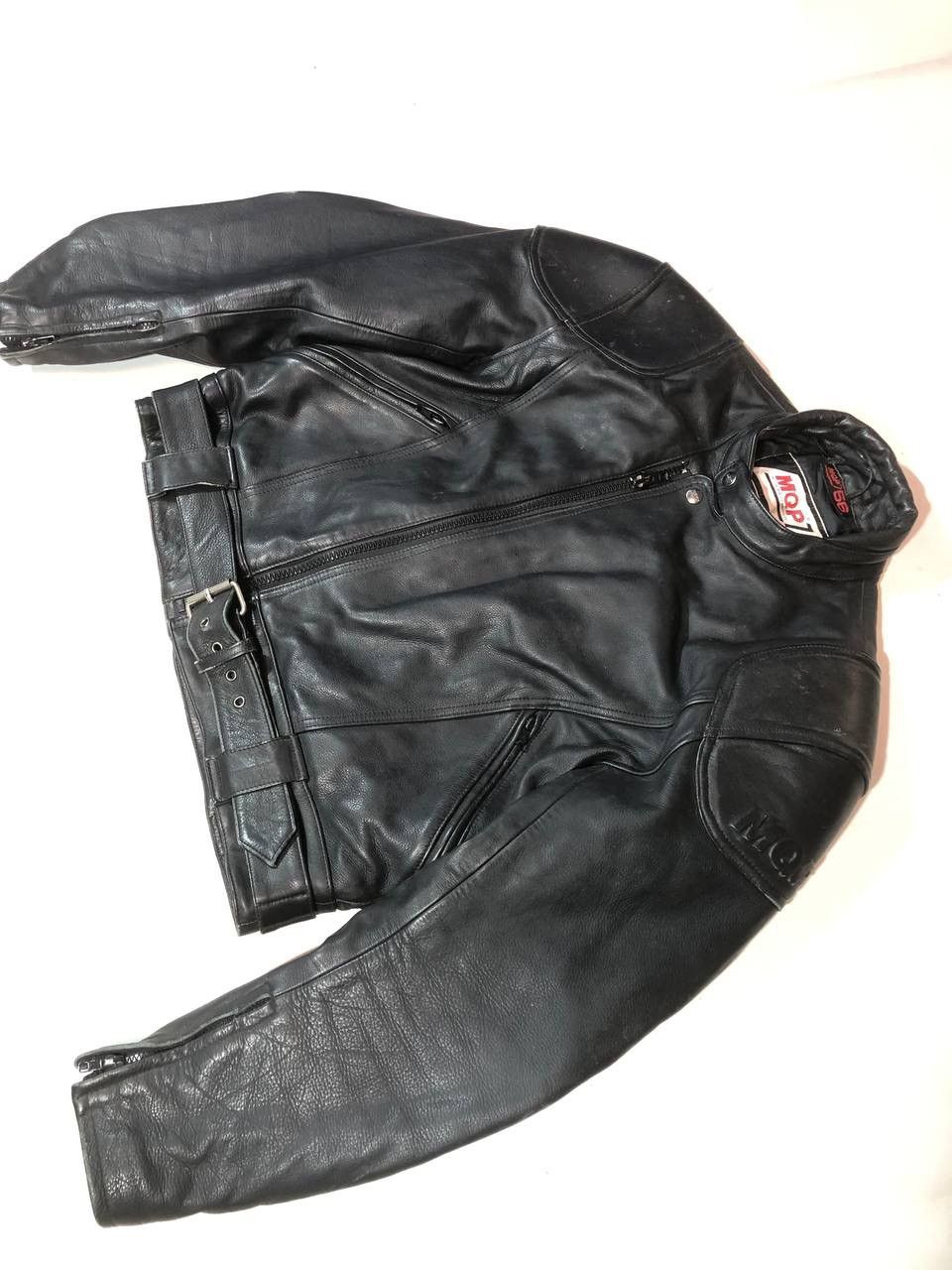 Other MQP Racing Moto Leather Jacket Vintage Black Style Size US L / EU 52-54 / 3 - 3 Thumbnail