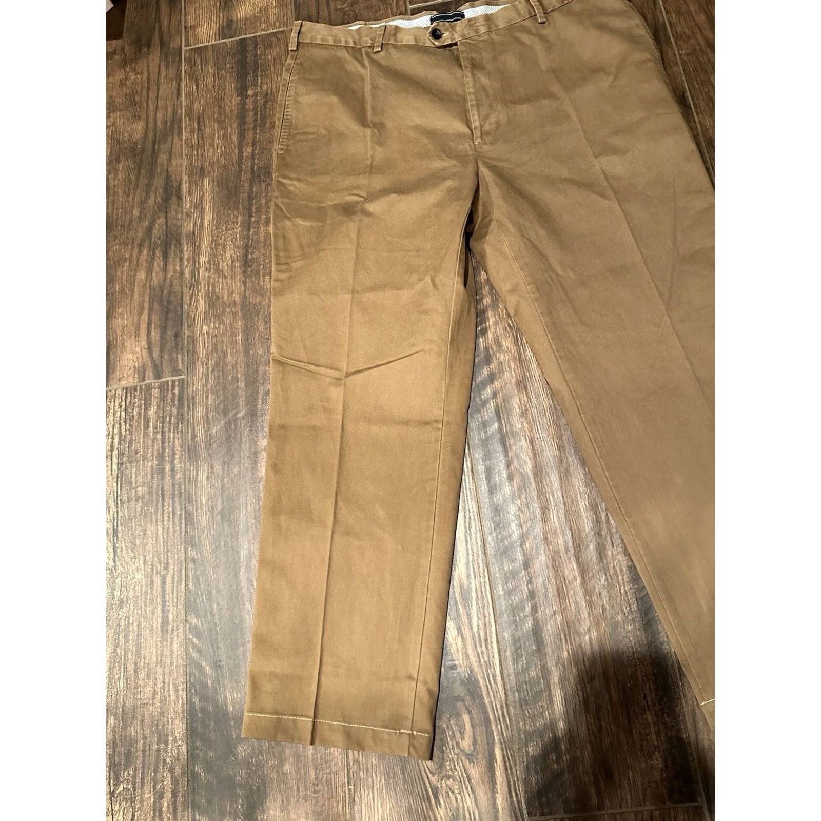 Orvis NWT Orvis Signature Flat Front Brown Twill Chinos Casual Pants Mens Size 42 Brown 100% Cotton Regular Chino Signature Khaki Mens 42x30 Size US 42 / EU 58 - 3 Thumbnail