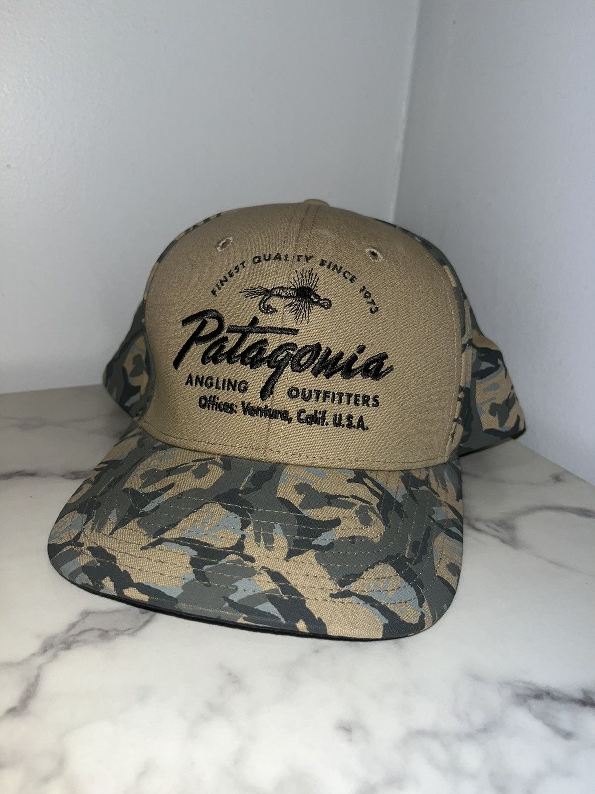 Patagonia RARE Patagonia Angling Outfitters Camo Snapback Hat Grailed