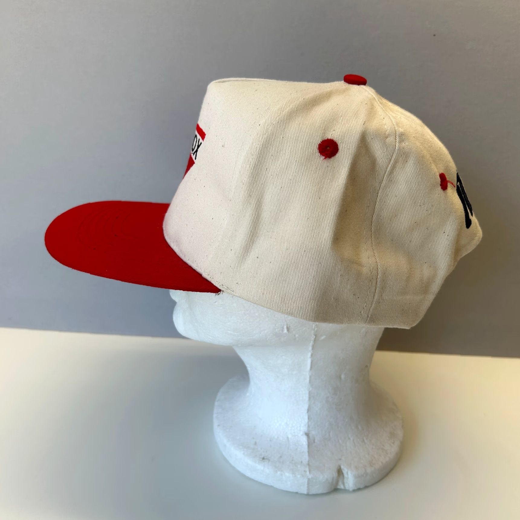 Vintage VINTAGE KC COLLECTIONS Monterey Chemical Company Snapback Hat Beige Twill Baseball Cap Unisex Adults One Size Men Women Hats Size ONE SIZE - 2 Thumbnail