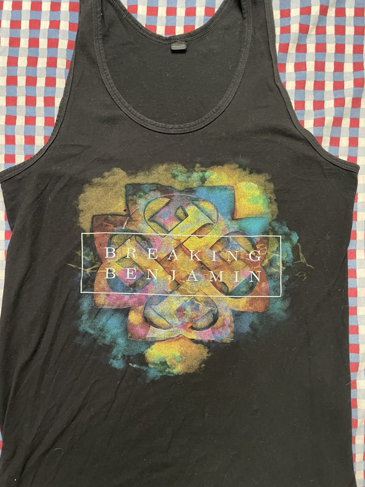 Tultex Vintage 2010s Breaking Benjamin Tank top Size US M / EU 48-50 / 2 - 2 Thumbnail
