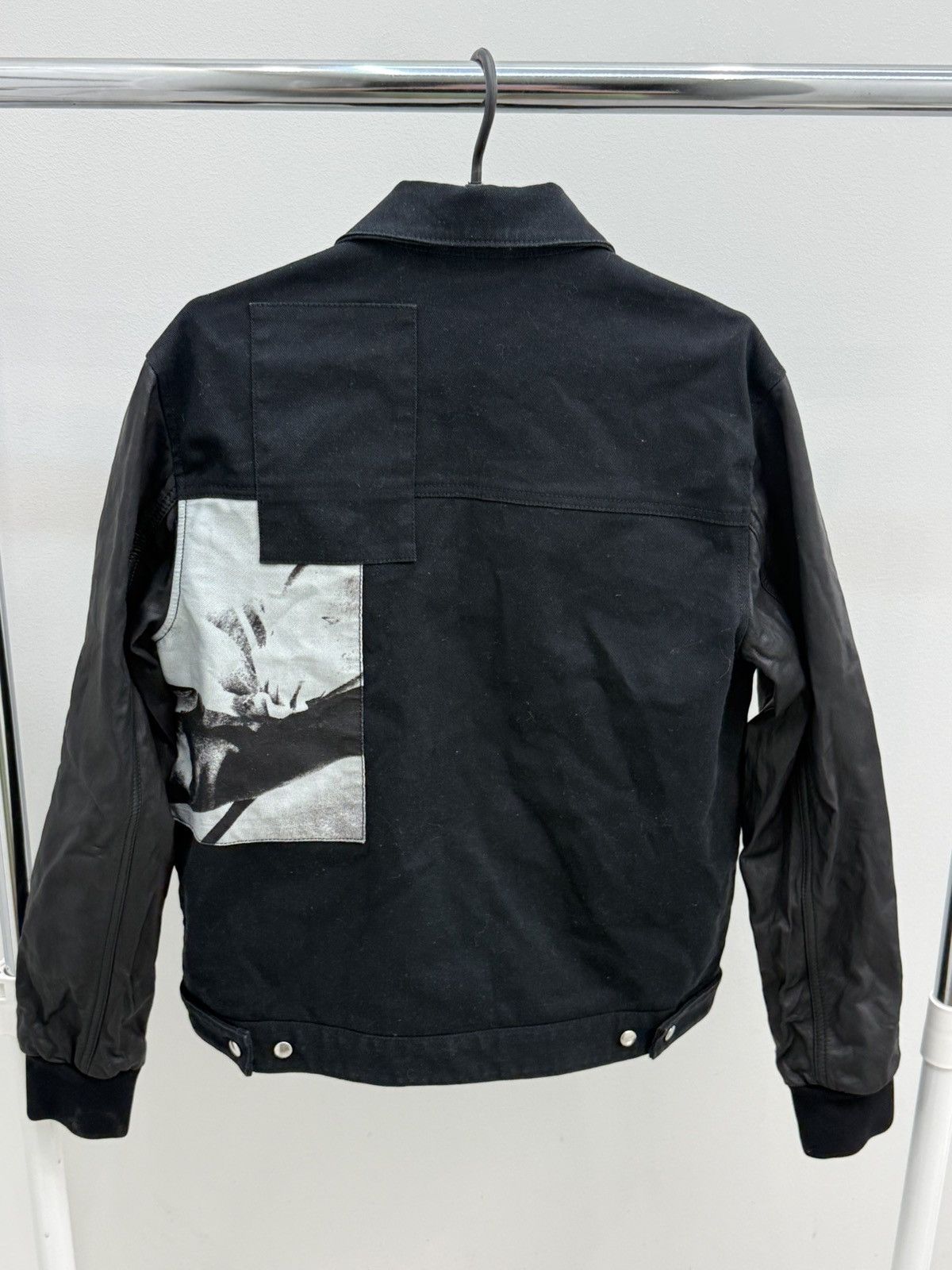 McQ Alexander McQueen Alexander Mcqueen MCQ Denim Leather Jacket Size US M / EU 48-50 / 2 - 2 Thumbnail