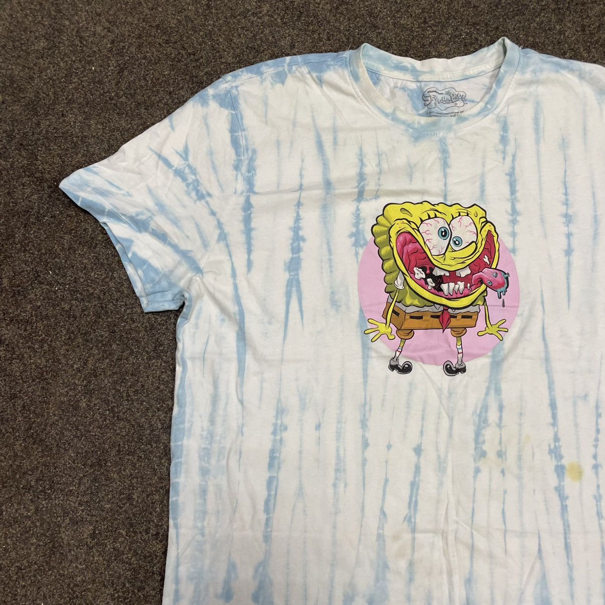 Vintage Vintage Y2K Sun Faded SpongeBob Graphic Tee Oversized Drip L Size US L / EU 52-54 / 3 - 2 Thumbnail