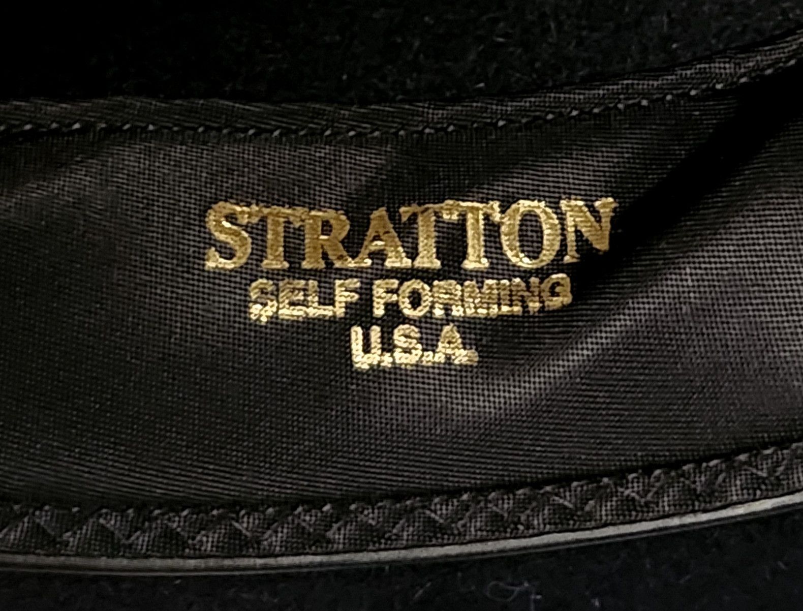 Vintage Stratton F40 Self forming Campaign Hat w leather strap 7 1/4 Size ONE SIZE - 9 Thumbnail