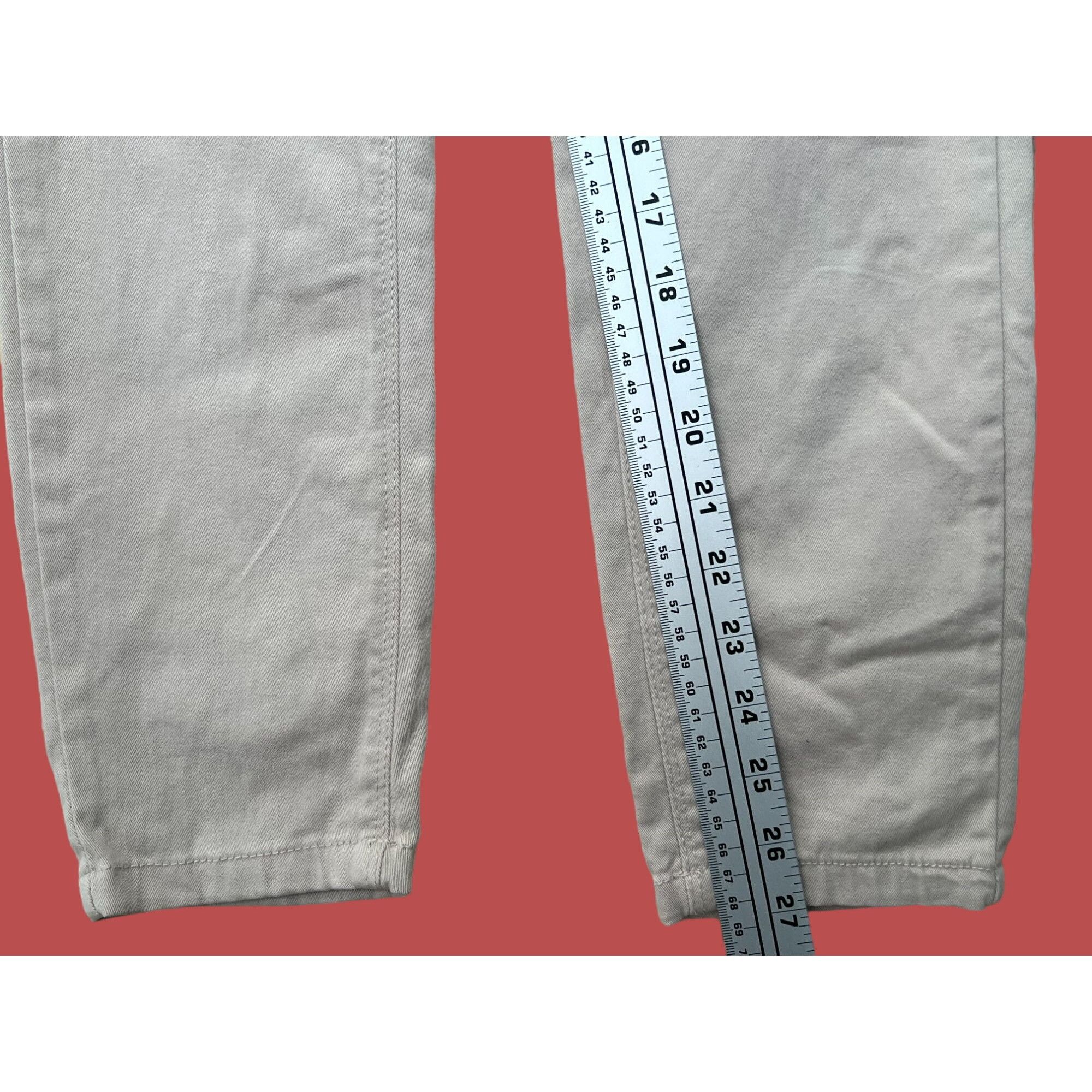 Other Curve Appeal - Women's Pants High Waist Comfort Skinny - Bei Size 26" / US 2 / IT 38 - 6 Thumbnail