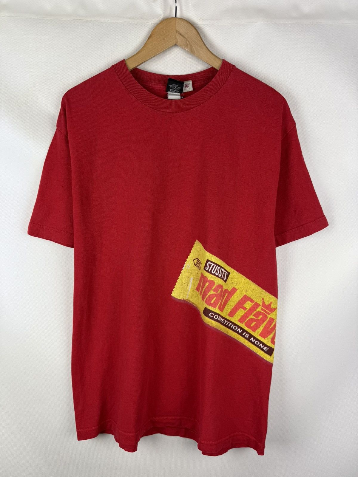 Stussy × Vintage Stussy Mad Flavor Vintage Y2K Men’s Big Logo T Shirt Size L Size US L / EU 52-54 / 3 - 1 Thumbnail