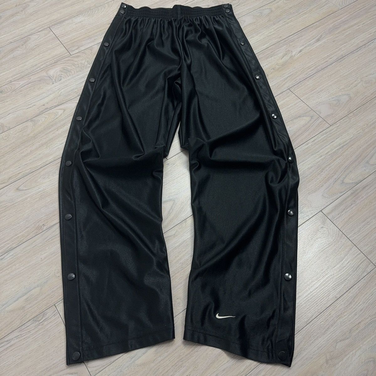Nike Vintage Nike 90s Tearaway Polyester Drill Black Label Jogger Size US 30 / EU 46 - 1 Thumbnail