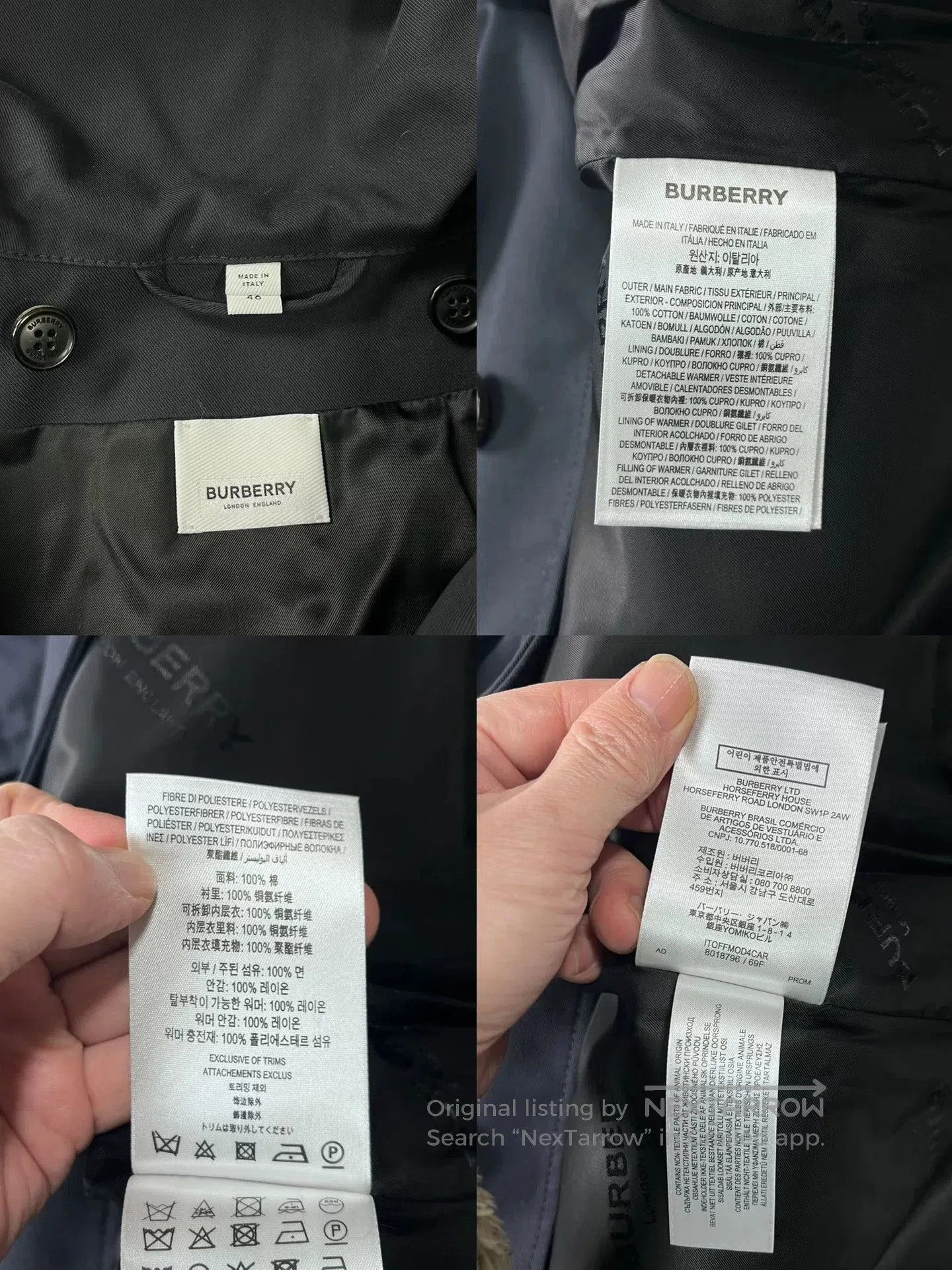 Burberry Burberry Black Hooded Trench Coat Size 46. Size US S / EU 44-46 / 1 - 7 Thumbnail