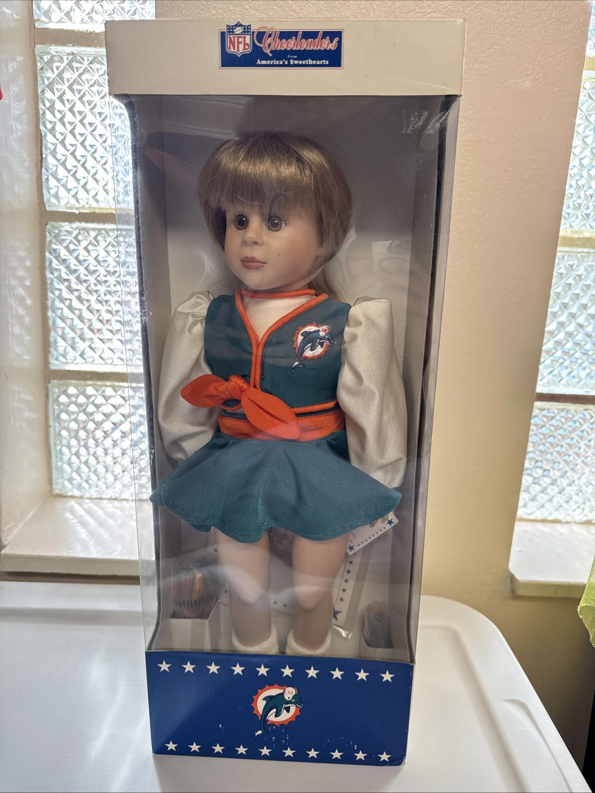 NFL Miami Dolphins Cheerleader Doll-America Sweethearts-Caroline Size ONE SIZE - 1 Thumbnail