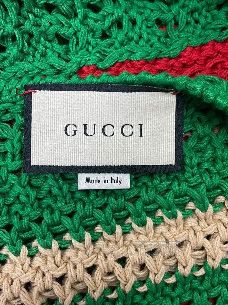 Gucci Gucci Green and red knitted hollow vest Size XS / US 0-2 / IT 36-38 - 3 Thumbnail