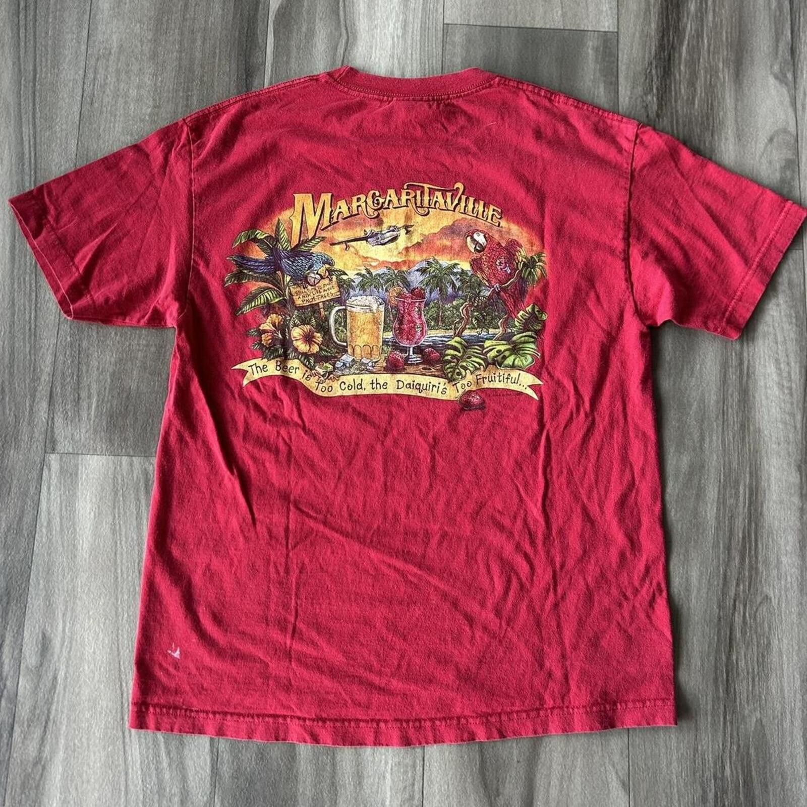 Other Vintage 2002 Jimmy Buffet Red Margaritaville t shirt size L Size US L / EU 52-54 / 3 - 1 Thumbnail