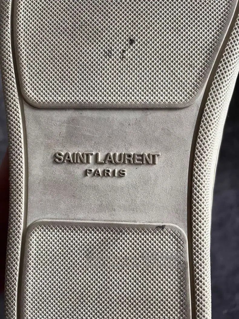 Saint Laurent Paris Saint Laurent Paris Silver and Black Mixed Star High-Top C Size US 7 / EU 40 - 6 Thumbnail