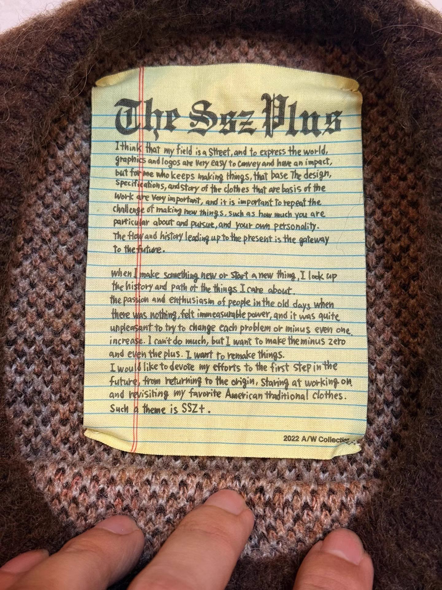 Beams Plus BEAMS SSZ 22AW Mohair Cross Pattern Loose Sweater K3 Size US L / EU 52-54 / 3 - 4 Thumbnail