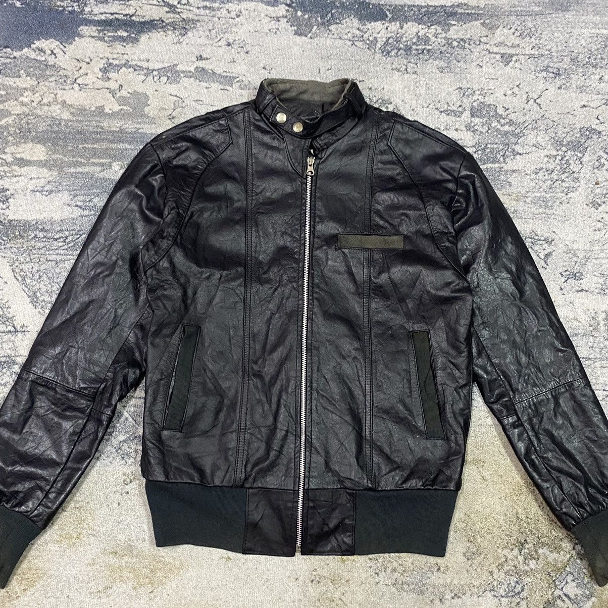 Genuine Leather Vintage Via Accenti Black Leather Jacket Size US M / EU 48-50 / 2 - 2 Thumbnail
