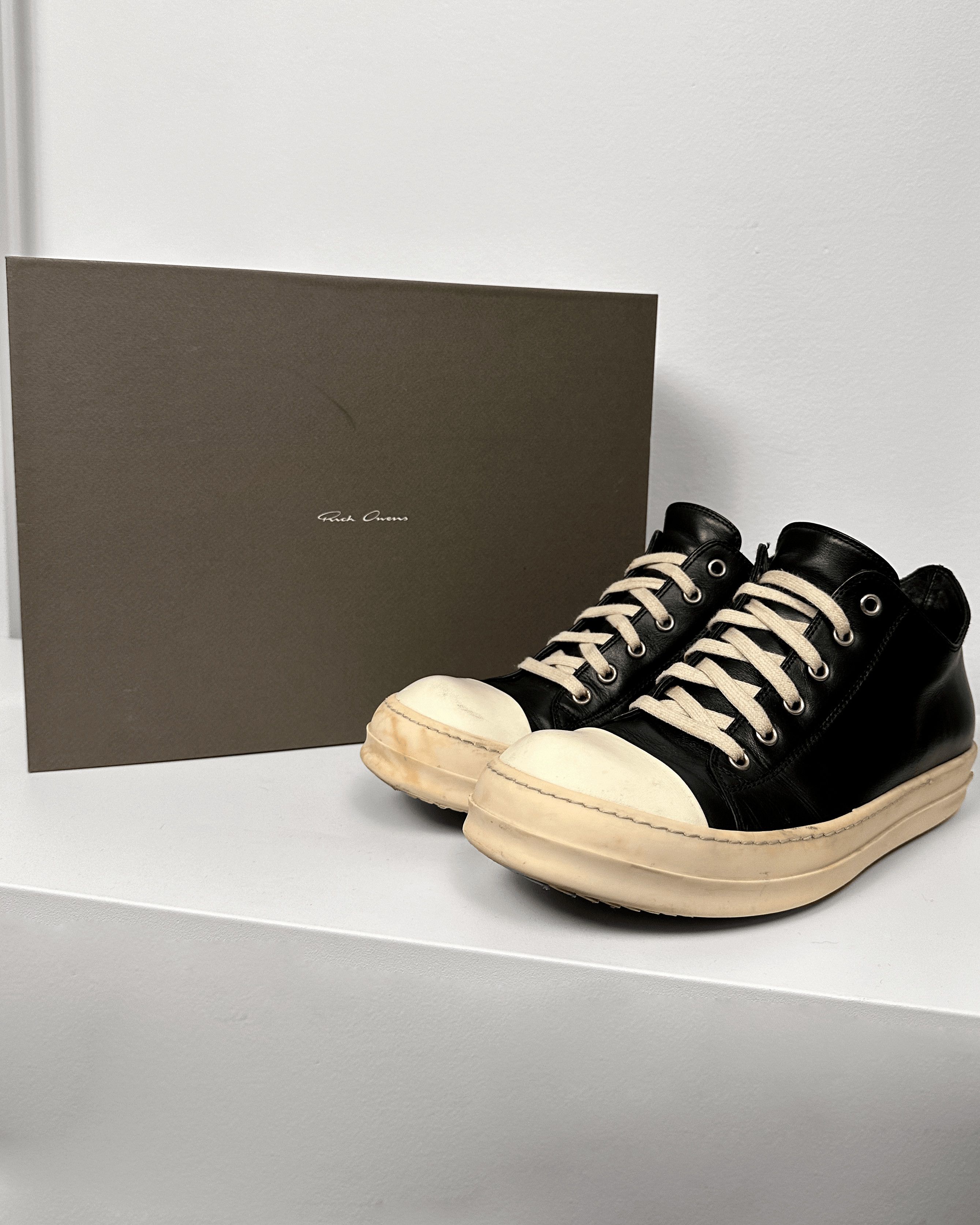 Rick Owens Rick Owens Black Leather Low Ramones Size US 9 / EU 42 - 8 Thumbnail