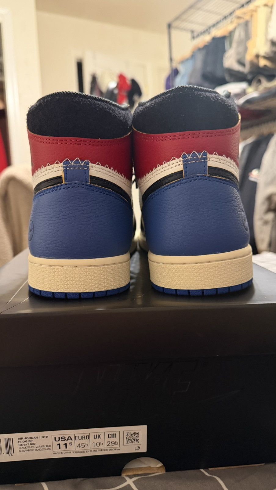 Jordan Brand Jordan 1 union los angeles fragmenr Size US 11.5 / EU 44-45 - 5 Thumbnail