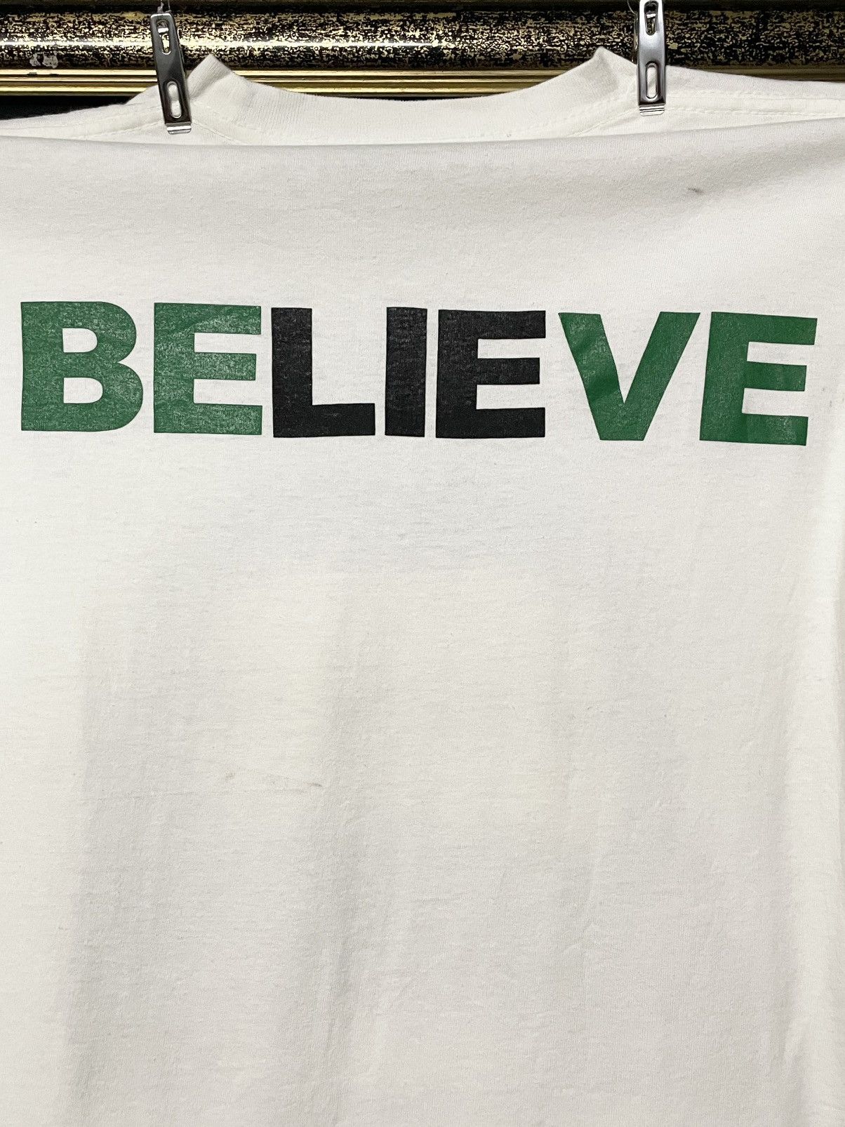Vintage Vintage Marilyn Manson ‘BELIEVE’ Jesus Graphic Longsleeve Size US S / EU 44-46 / 1 - 13 Thumbnail