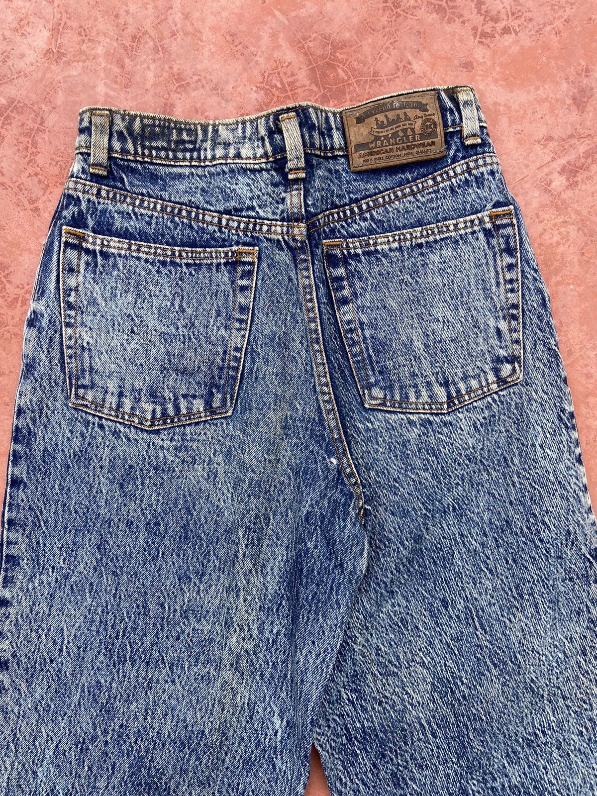 Beauty Beast 🔥 Acid Wash Vintage 80s Vintage Wrangler Jeans Size US 28 / EU 44 - 5 Thumbnail
